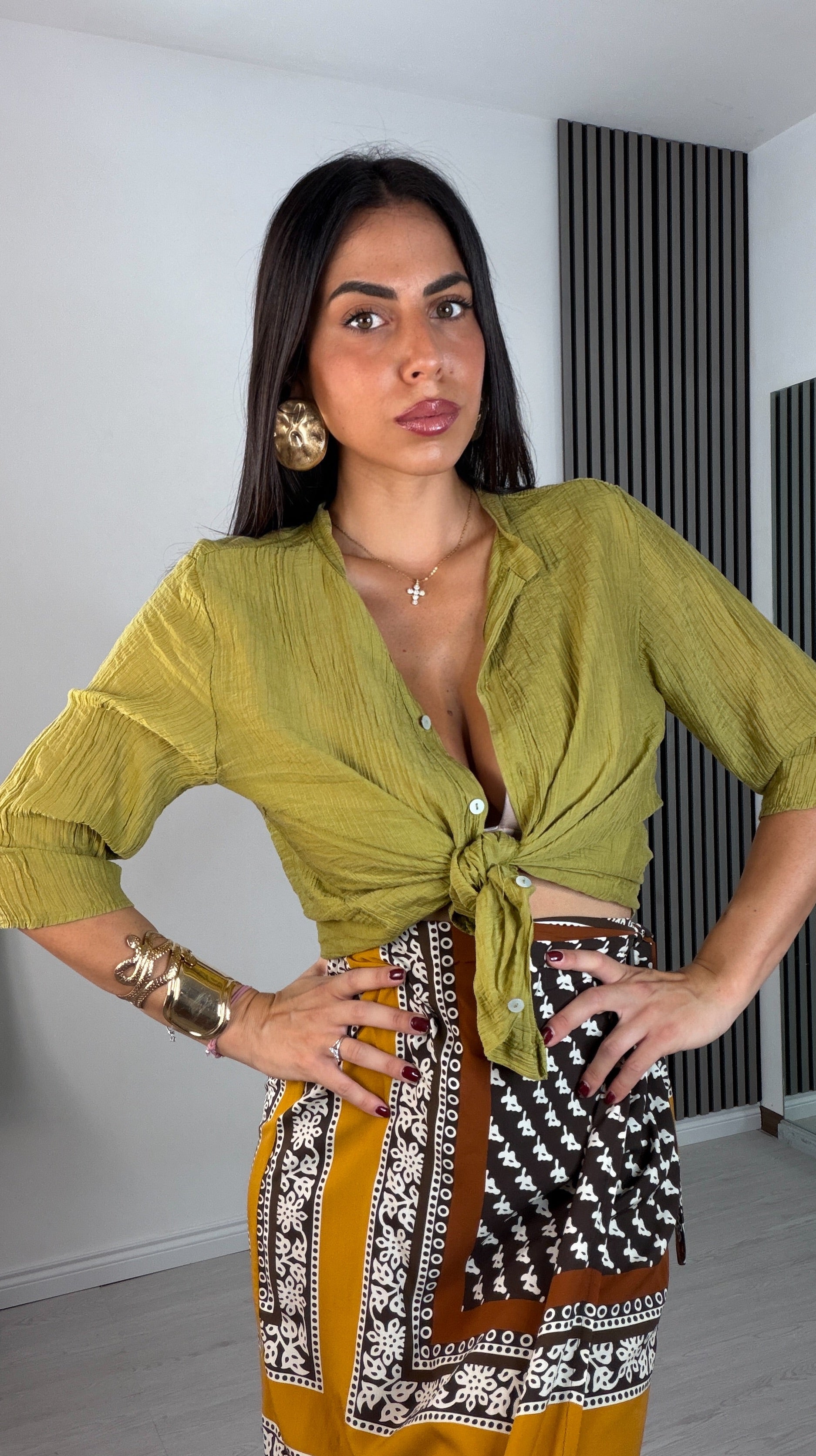 Camicia 26308 Pistacchio