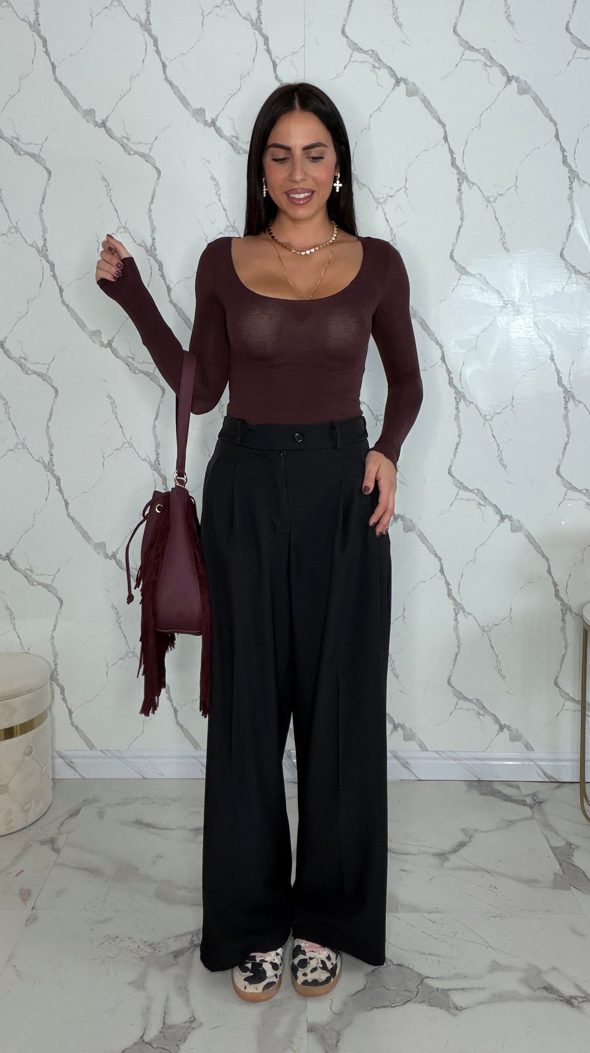 Pantaloni Roma nero - 6271