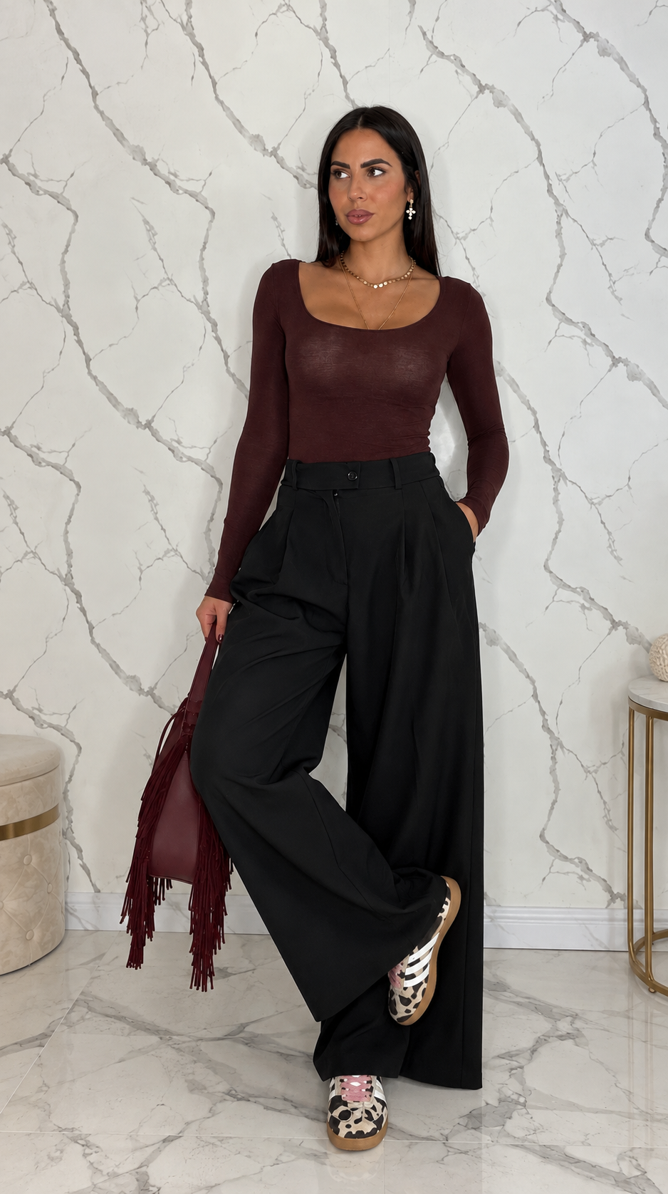 Pantaloni Roma nero - 6271