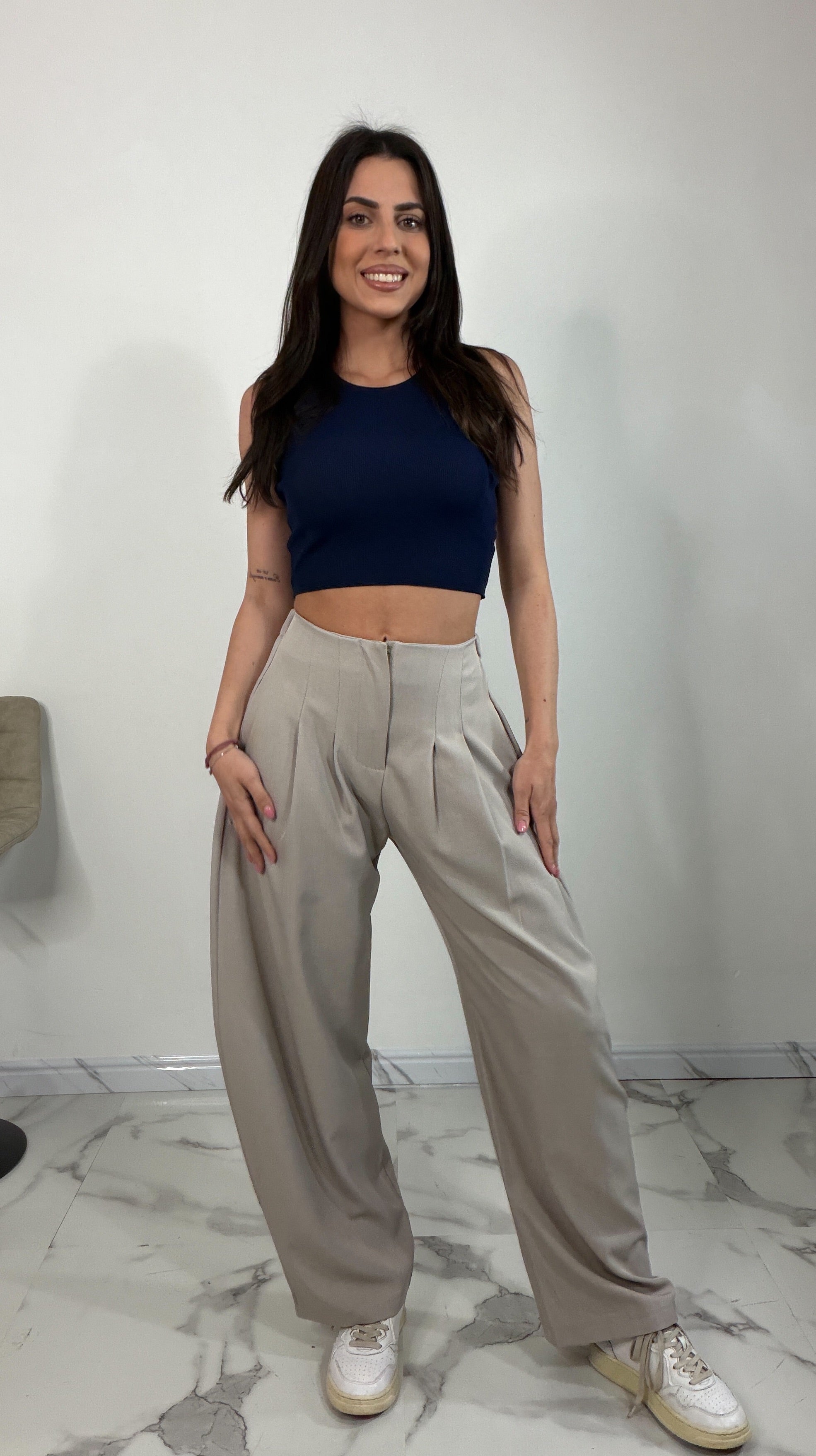Pantaloni vita alta Anita