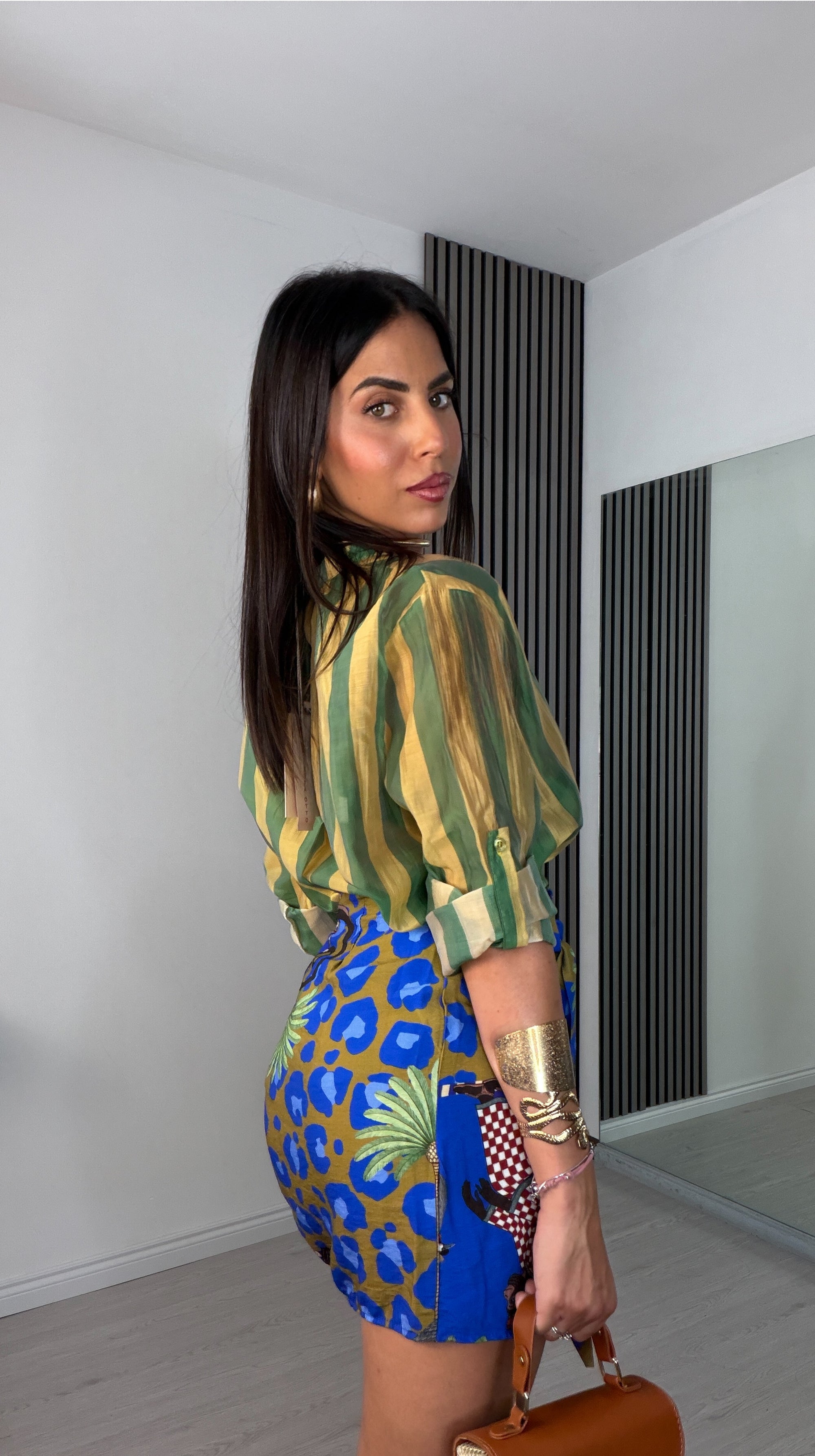 Camicia righe velata 6568 - Lin