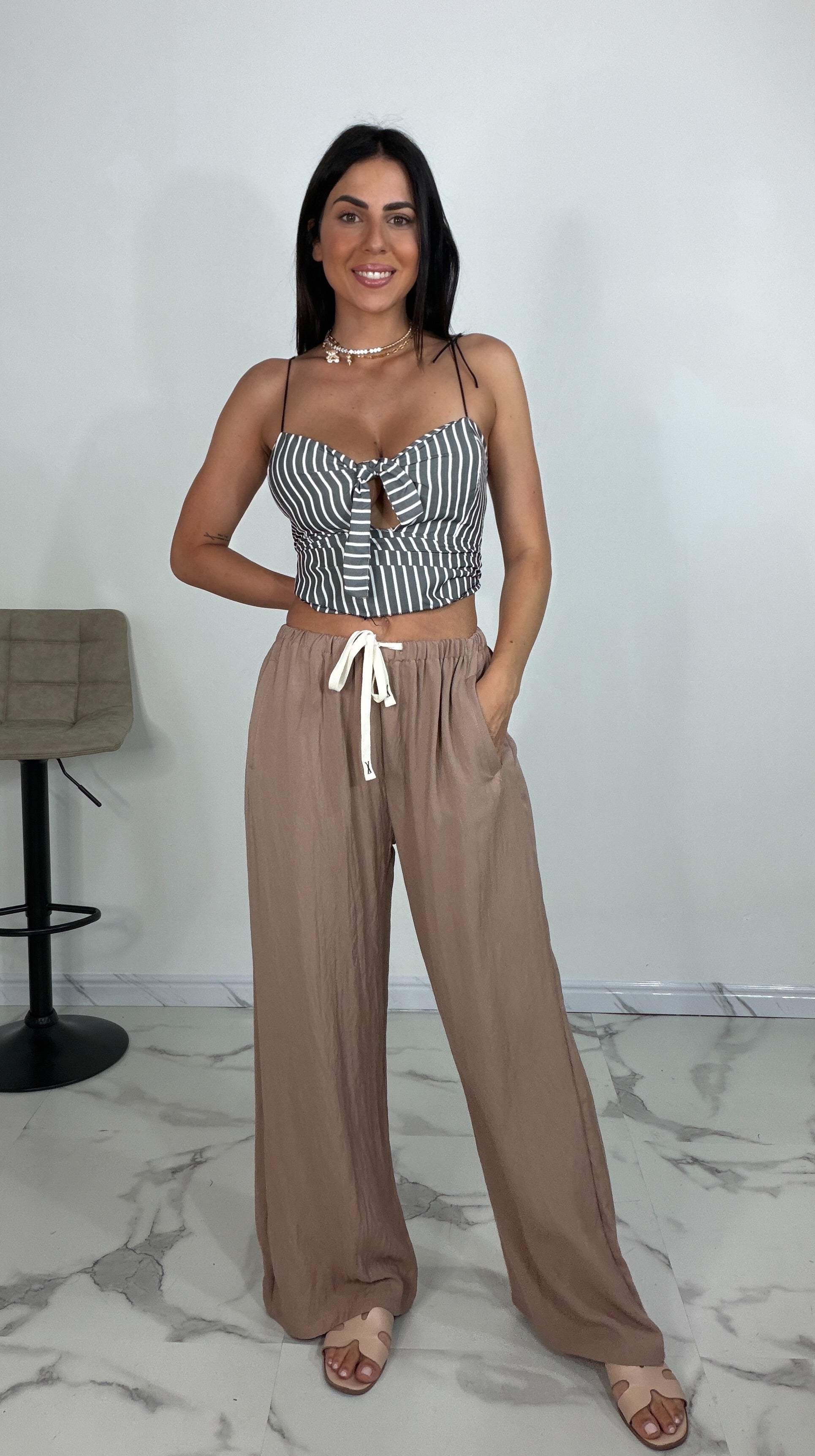 Pantaloni misto lino Molly