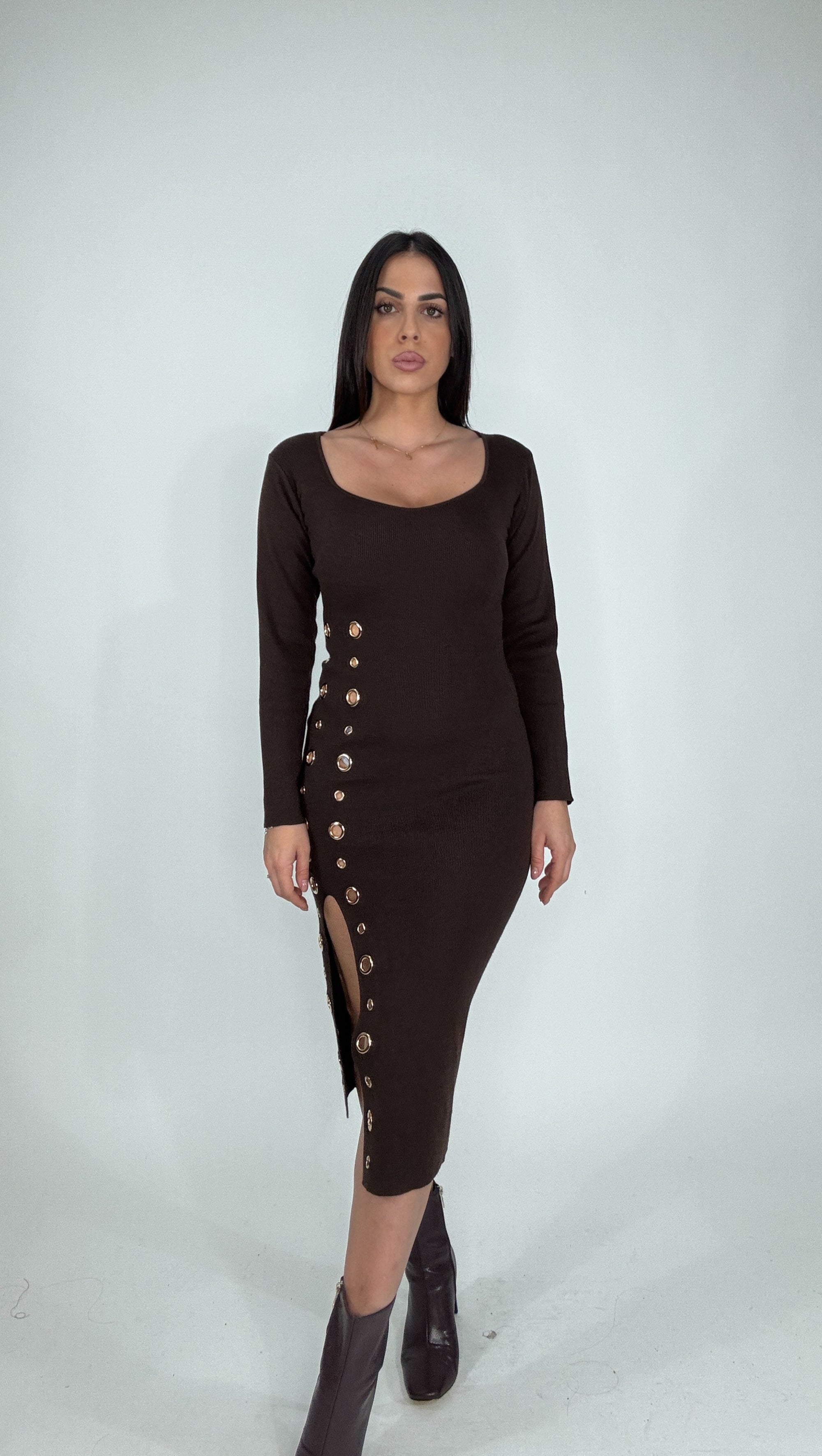 Abito in maglia Anelli