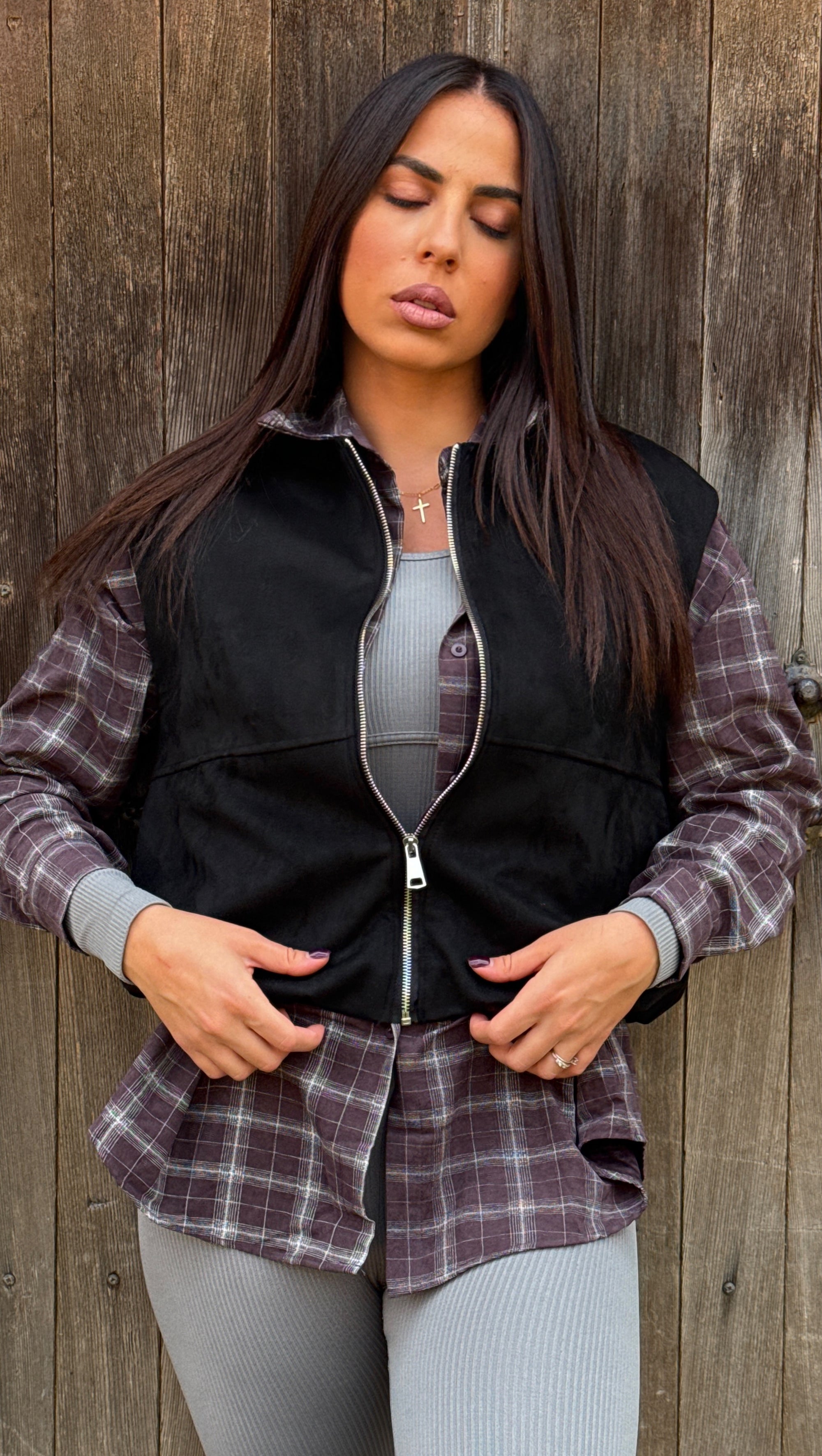 Gilet ecocamoscio