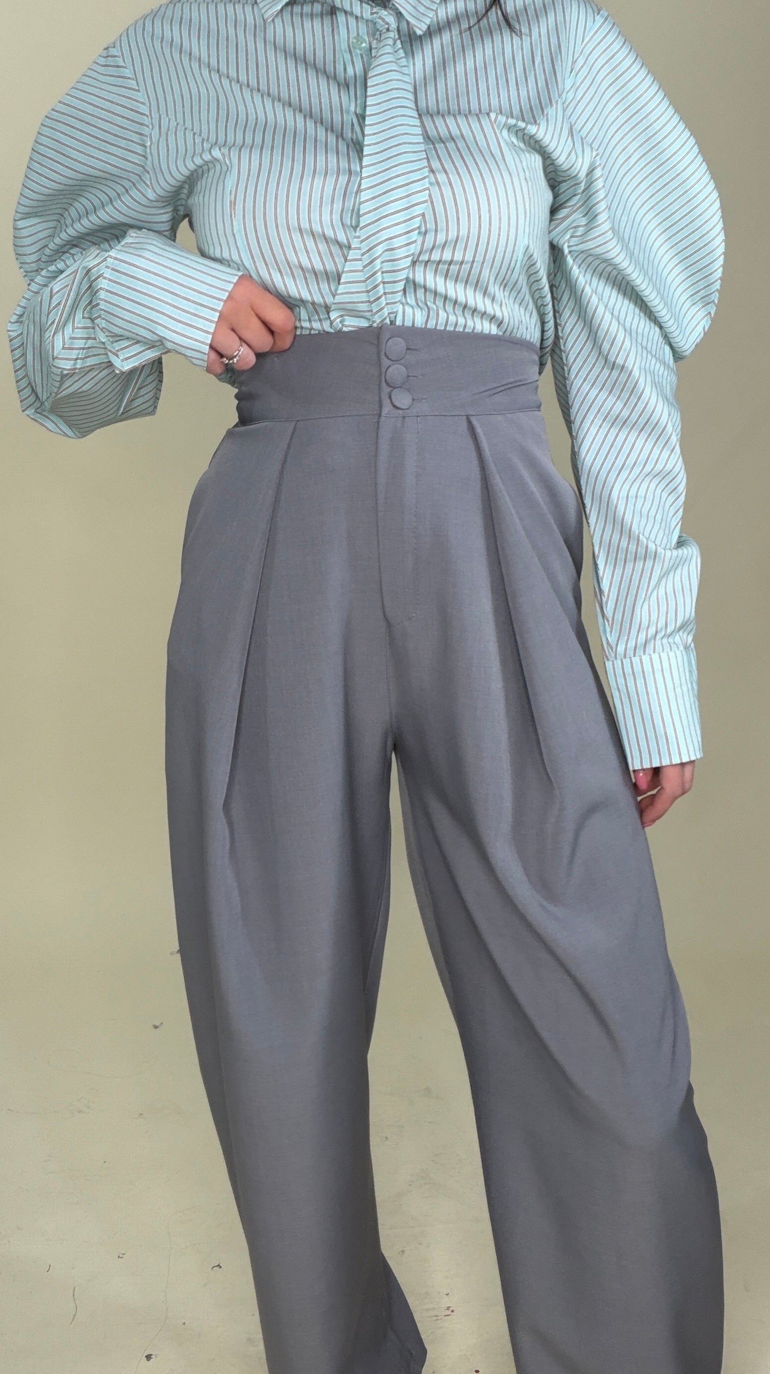 Pantaloni ampi - 16090