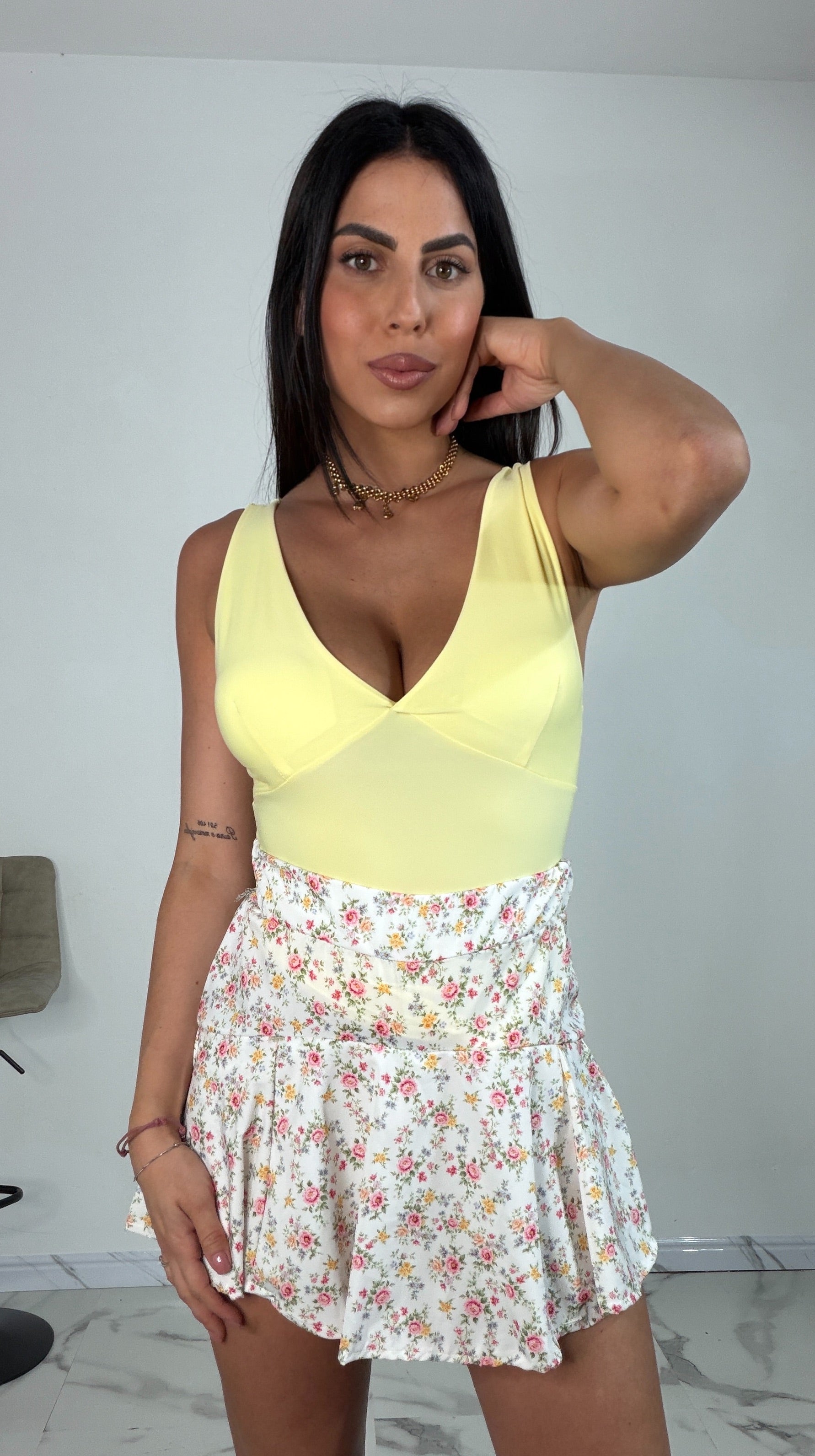 Body scollato coppe