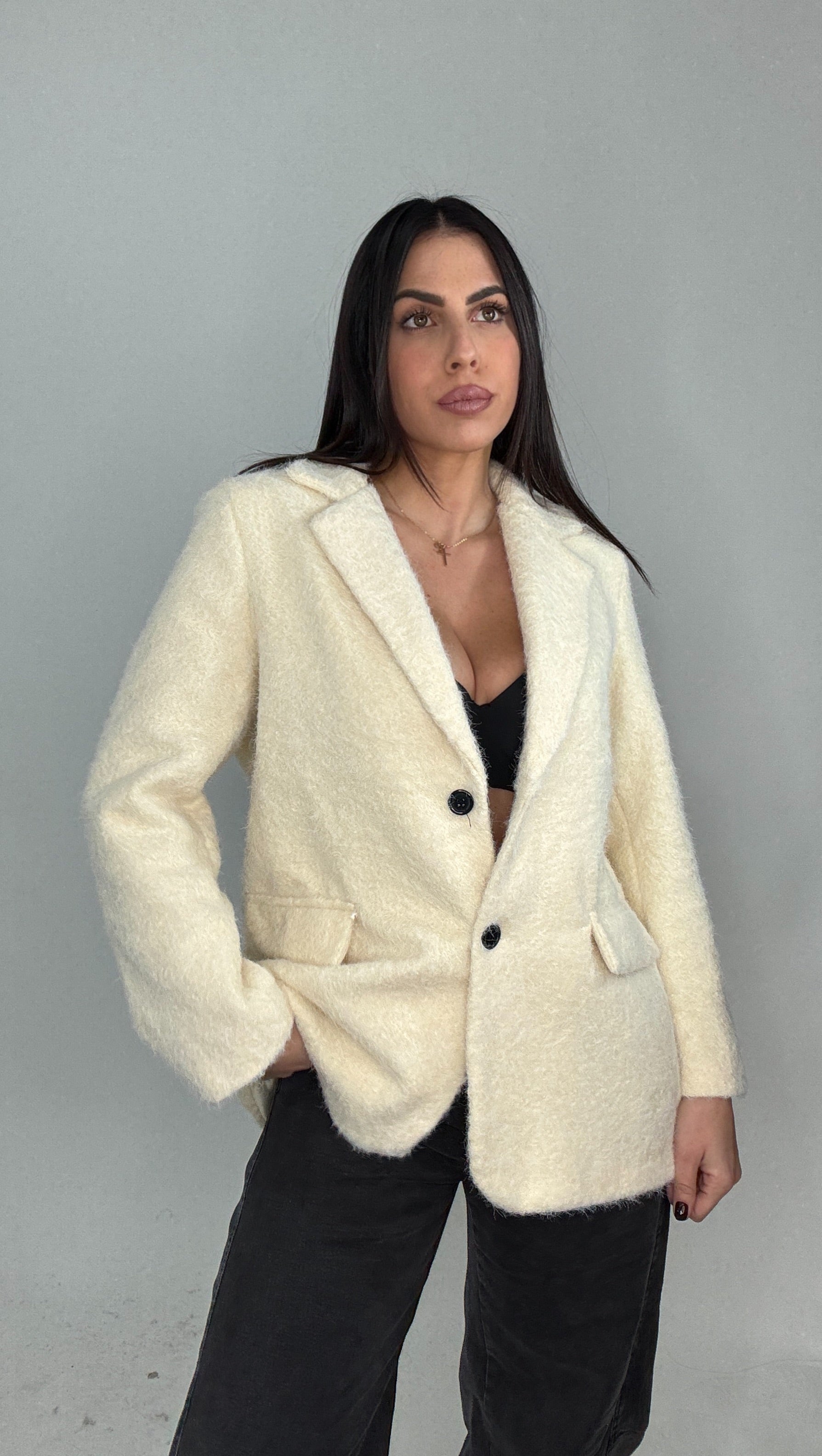 Blazer Coat - Lana cotta