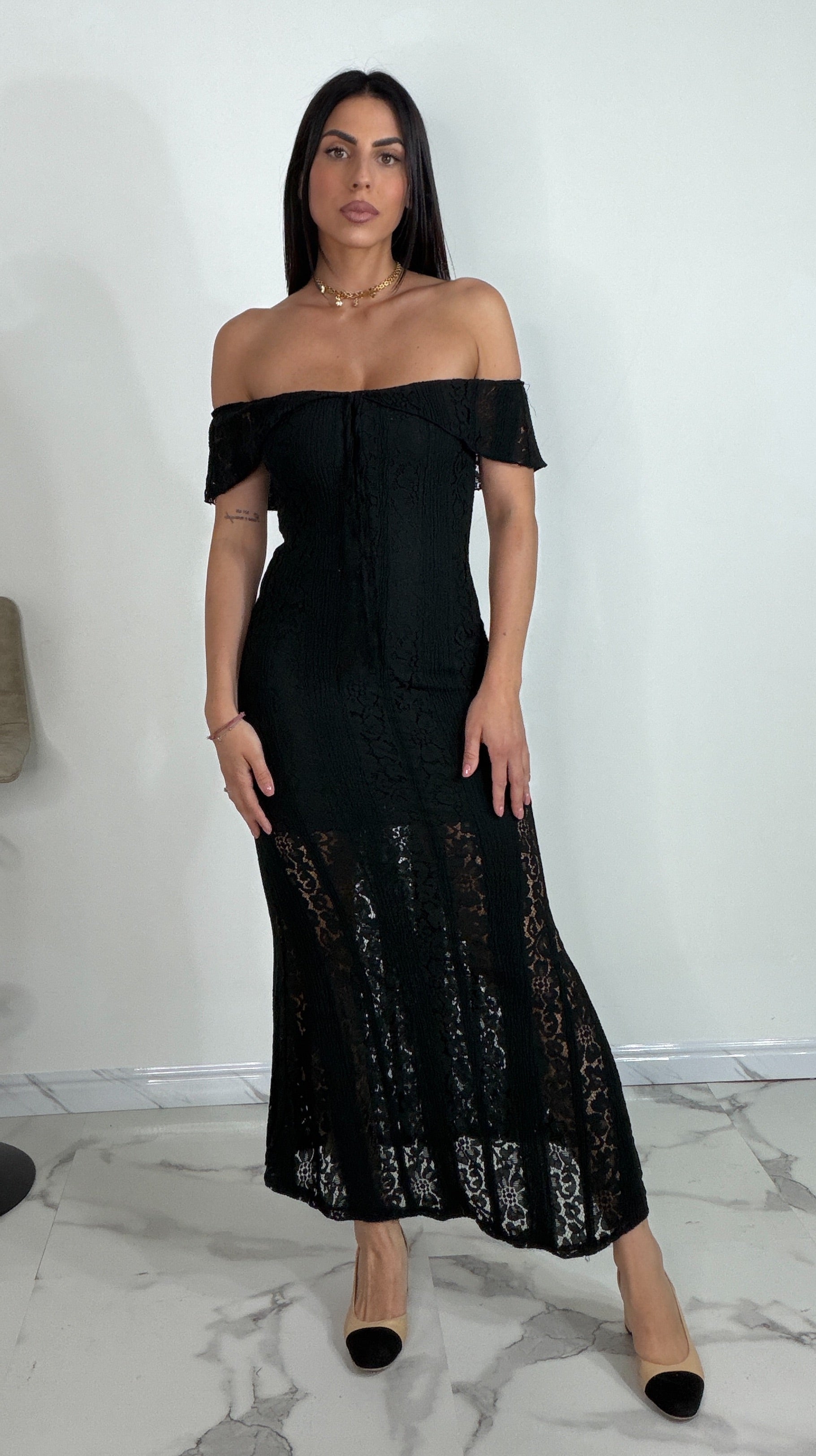 Abito con pizzo Sunset