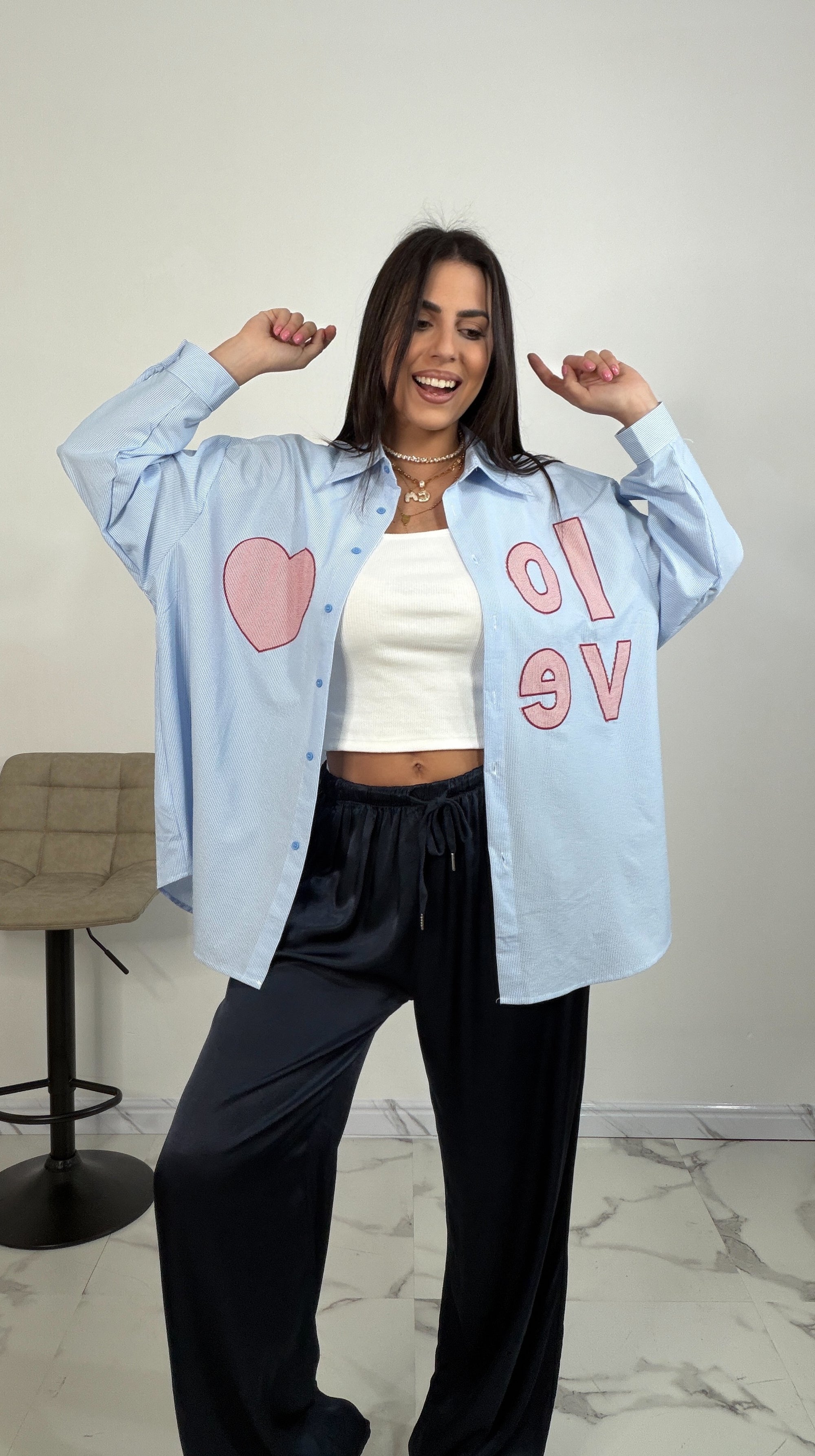 Camicia oversize - Love