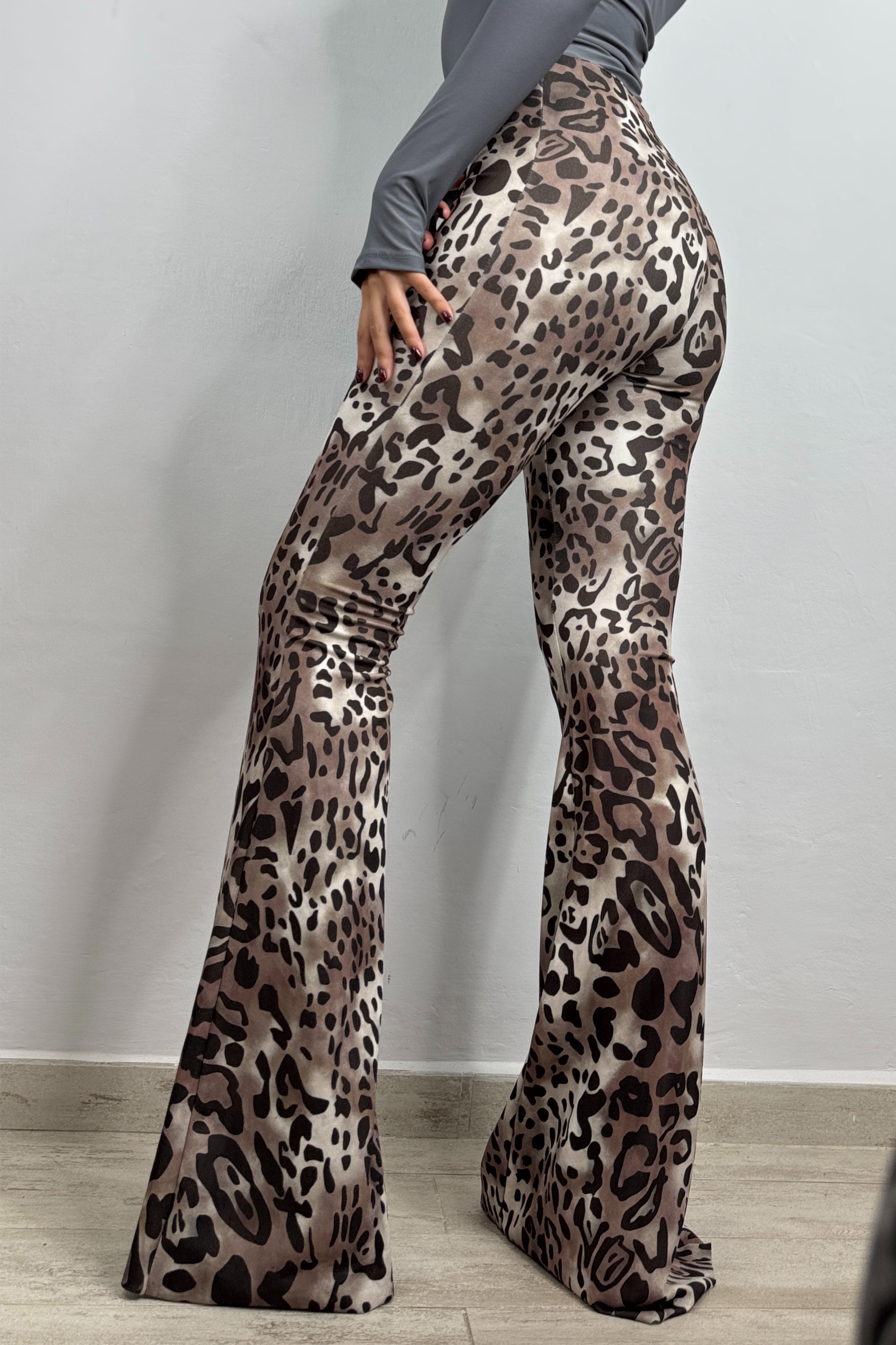 Pantaloni maxi zampa Leo