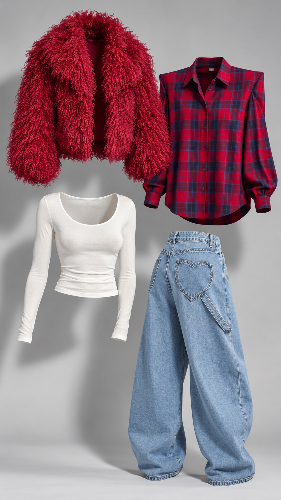 Camicia quadri rouge - 59825