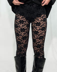 Leggins con pizzo