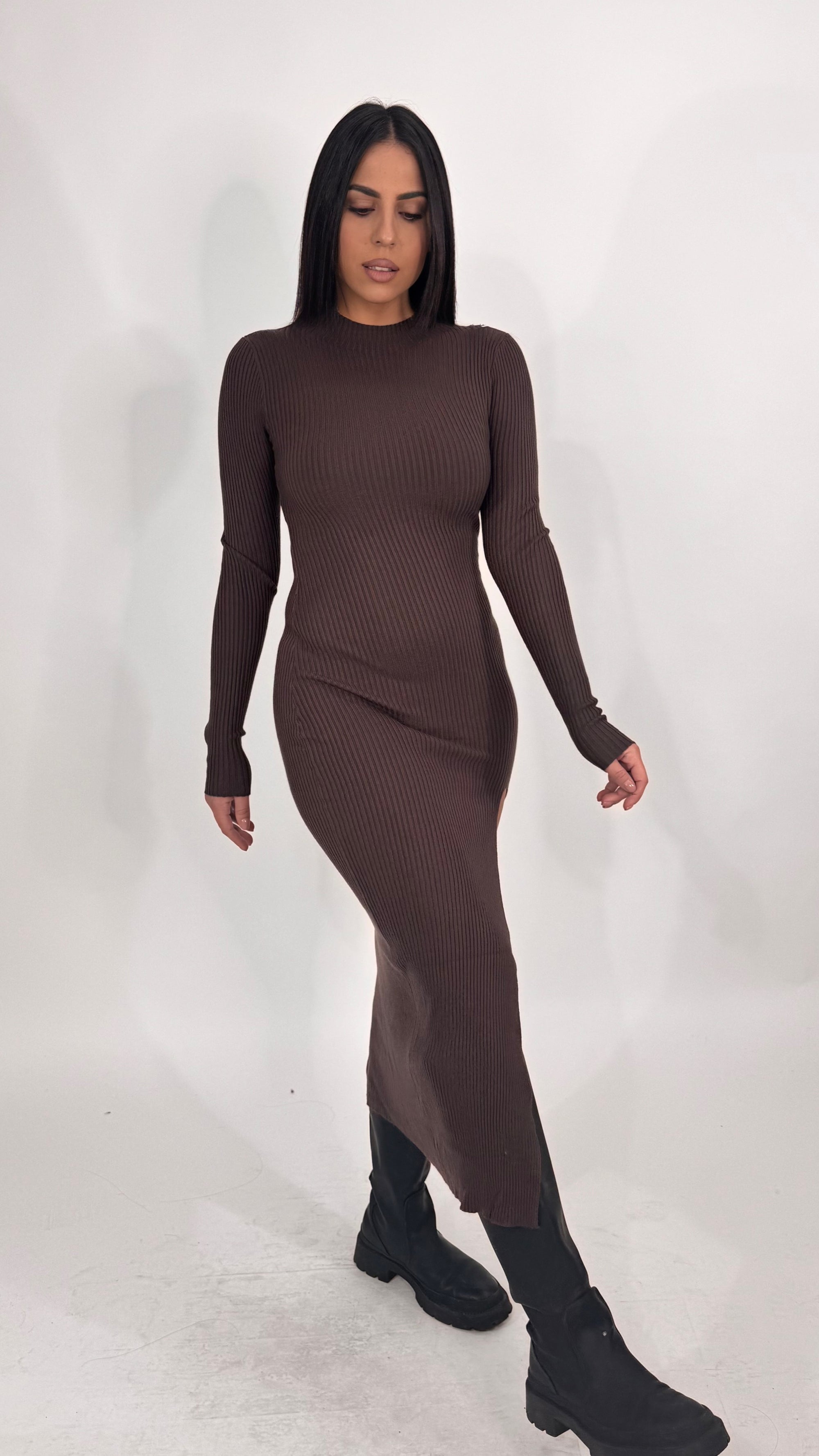 Abito con spacco Pamy