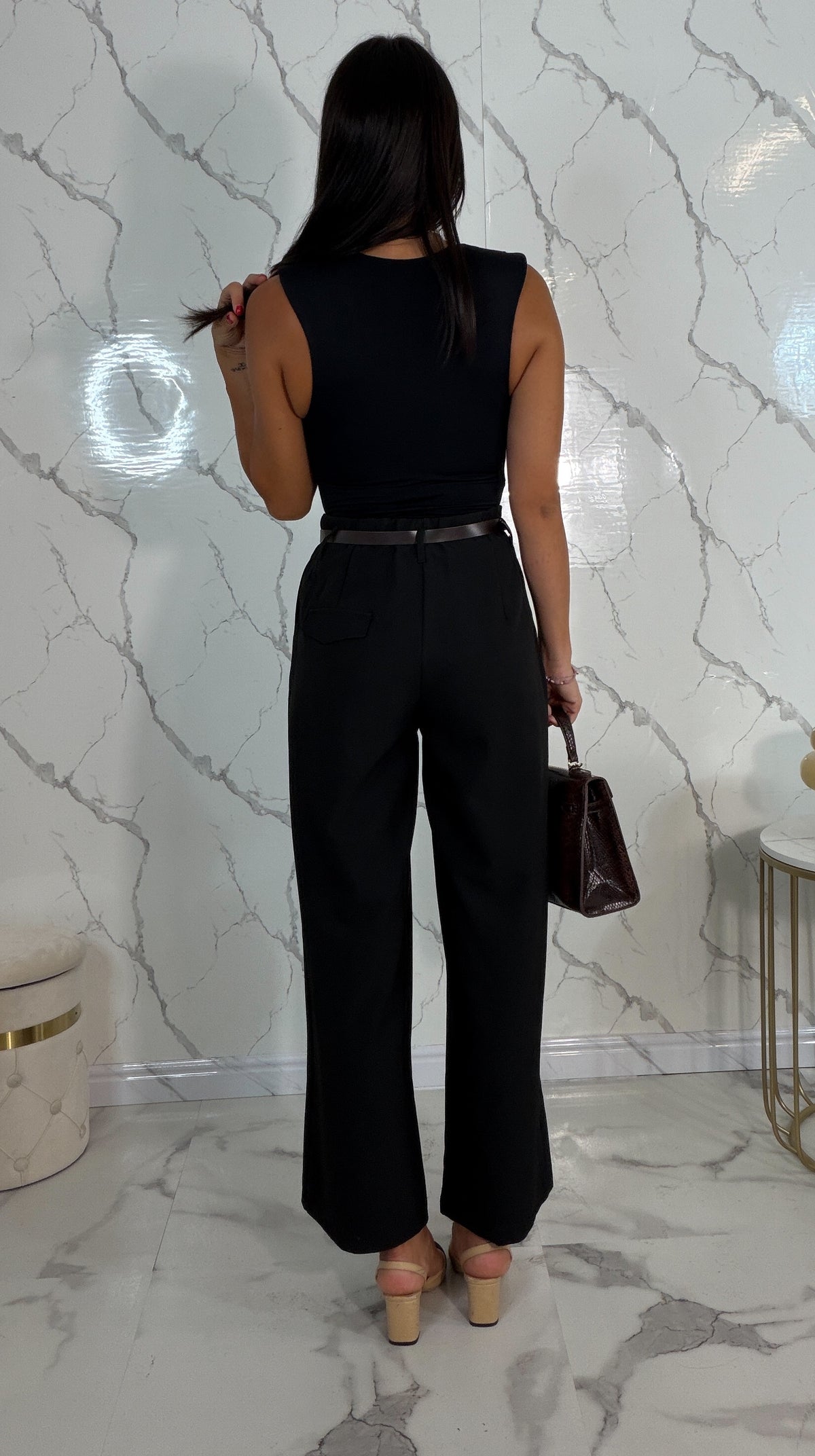 Body con spalline imbottite - Lucilla