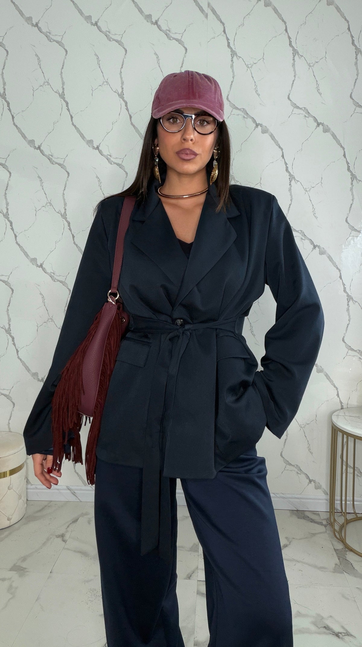 Blazer fiocco retro 72890